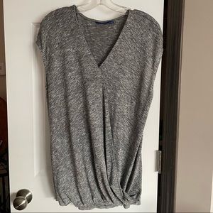 Apt. 9 Short Sleeve Wrap Sweater Tunic—Large